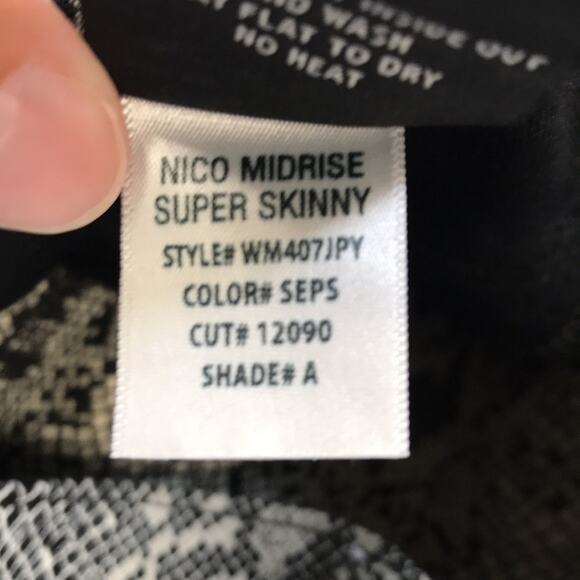 Hudson Jeans Nico Mid Rise Super Skinny size 27 / 4 Animal Snakeskin Y2K - Picture 7 of 10